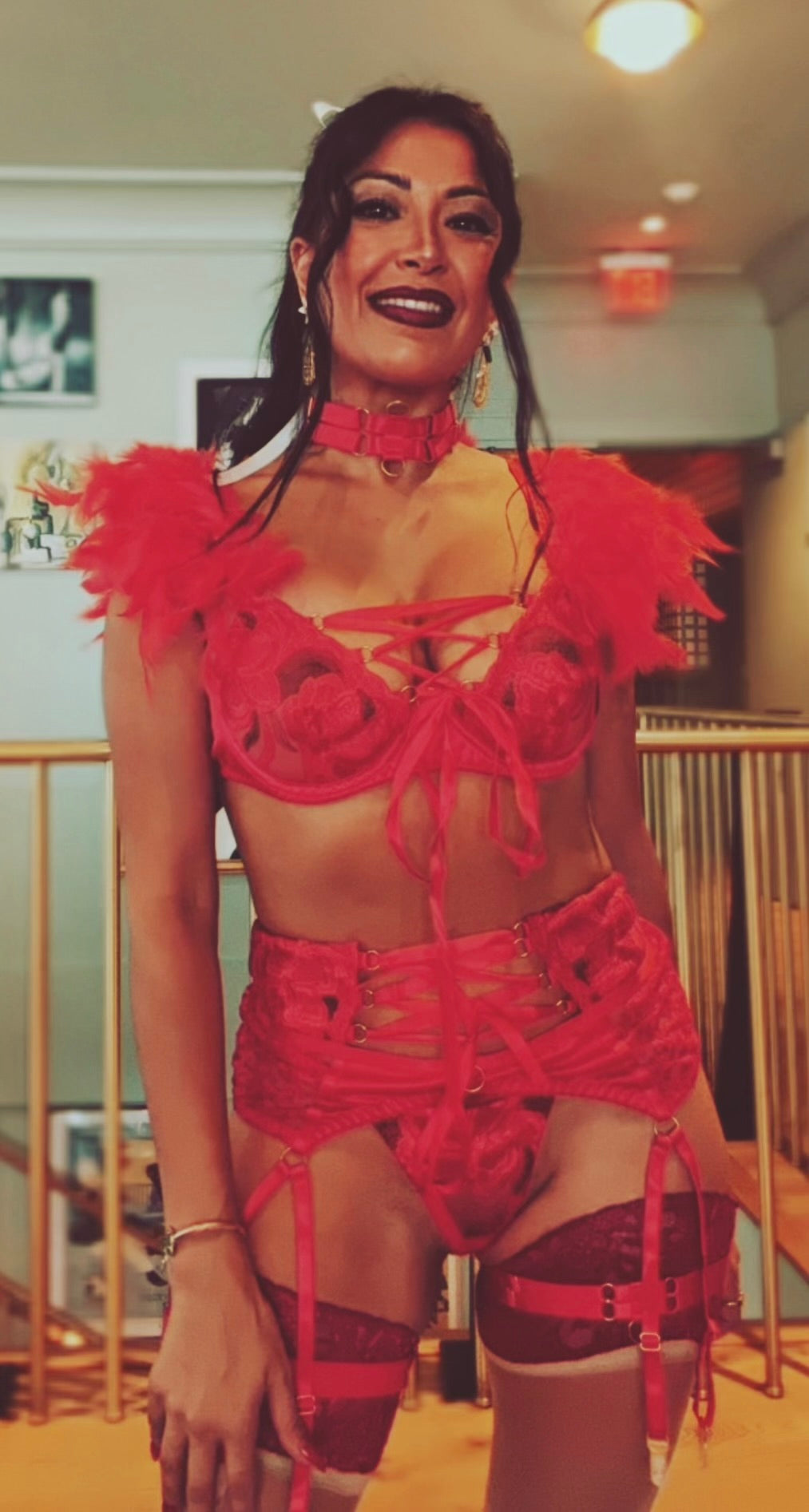 Whispered Wings - Lingerie 4-Piece Set